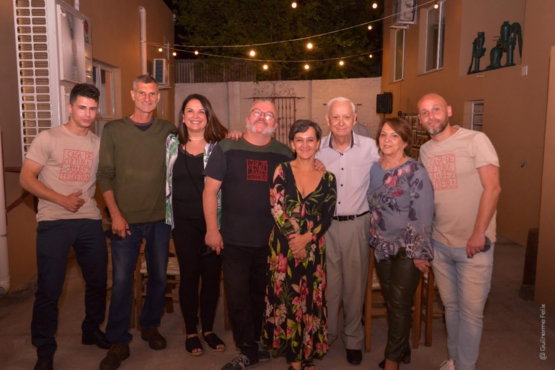 Equipe da casa de Cultura Juarez teixeira durante a festa de inauguração, em outubro de 2021.